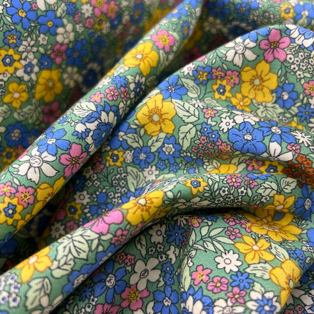 Italian Ditsy Floral Printed Cotton Lawn - Yellow/Pink/Coral/Black/White