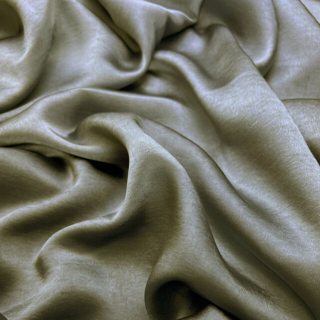 Acetate Poly Silk Green Dress Fabric - Danbury Crepe - Jade