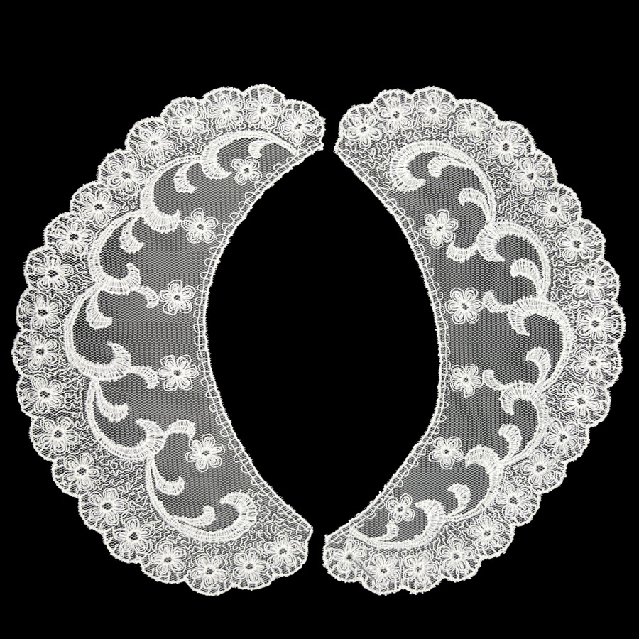 Collar, buy lace, cream white with arches