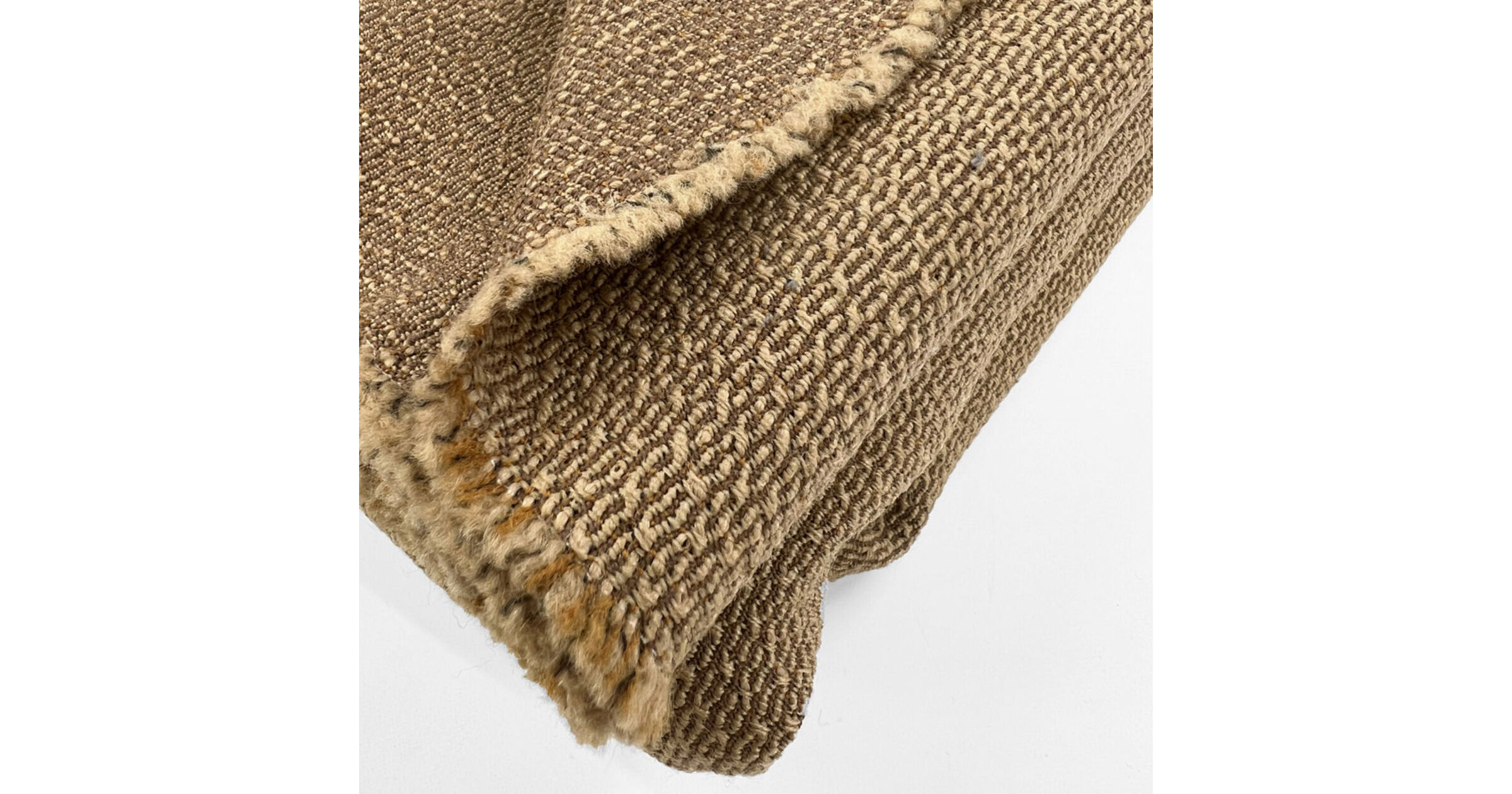 Acrylic Blend Tweed Suiting - Beige/Off-White/Earthy Brown