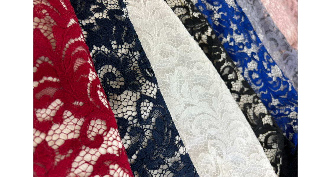 Lace net and fancy dressmaking fabrics