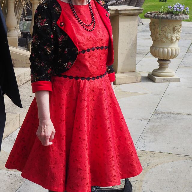 Baby Driver - Grandmother's Bouquet - Black / Customer Make by Angela -  Merry Lohan Dress & Baby Driver - Grandmother's Bouquet Jacket - November 2023