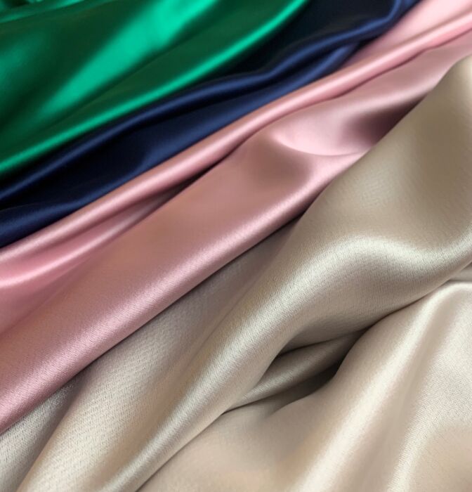 Liquid satins - green - navy- pink- champagne-ivory