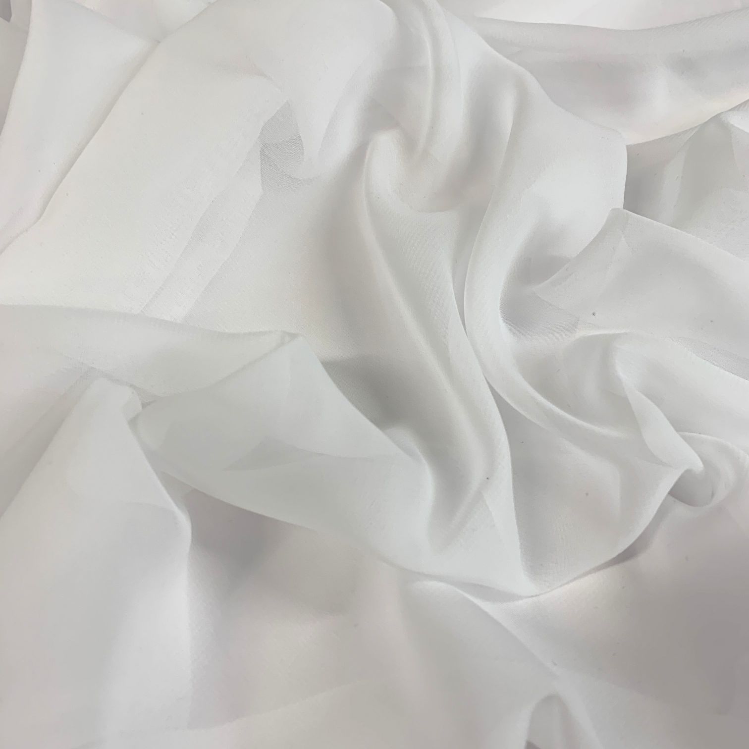 Black/White Speckled Silk Chiffon - Fabrics & Fabrics