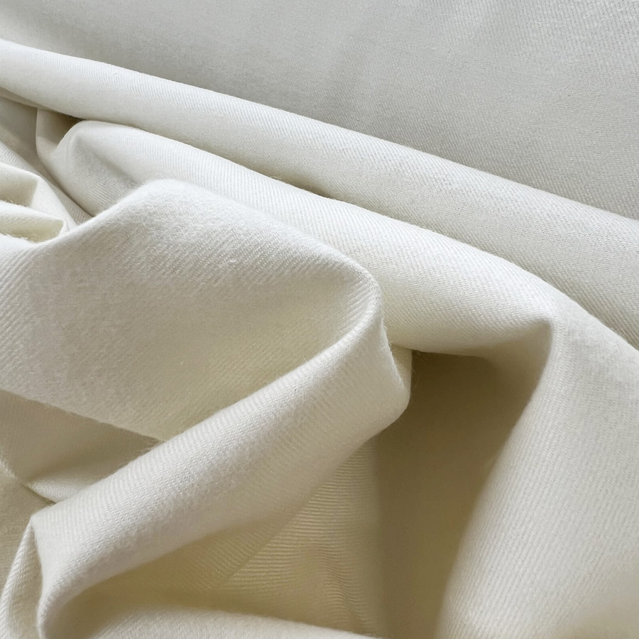 Cream Cotton Lycra Knit Solid Essentials