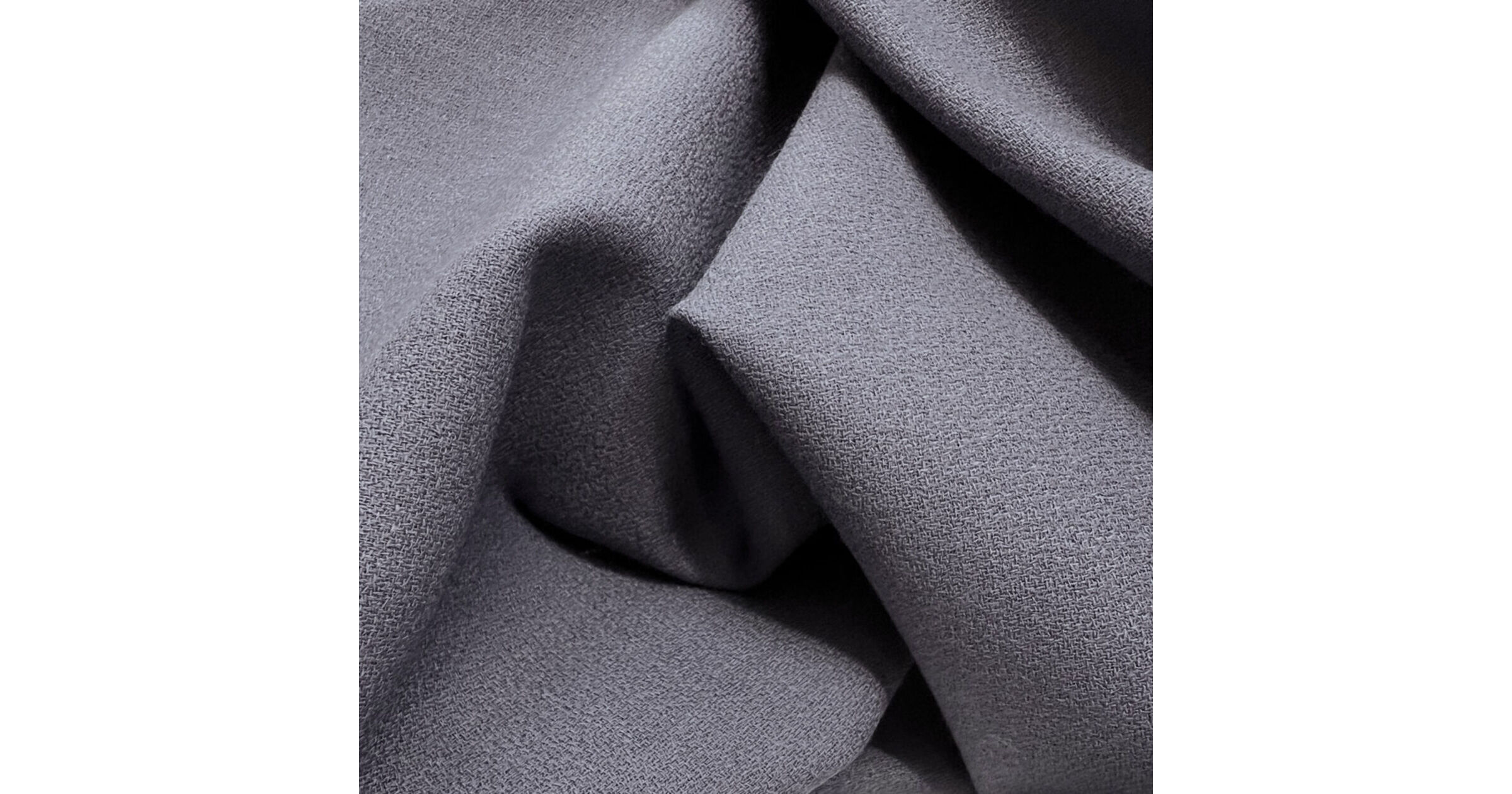 Dressmaking Fabrics, Ottilie Wool Crepe - Charcoal