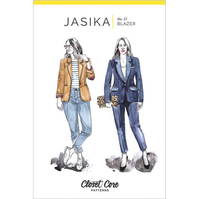 white-Jasika Blazer By Closet Core Patterns cover