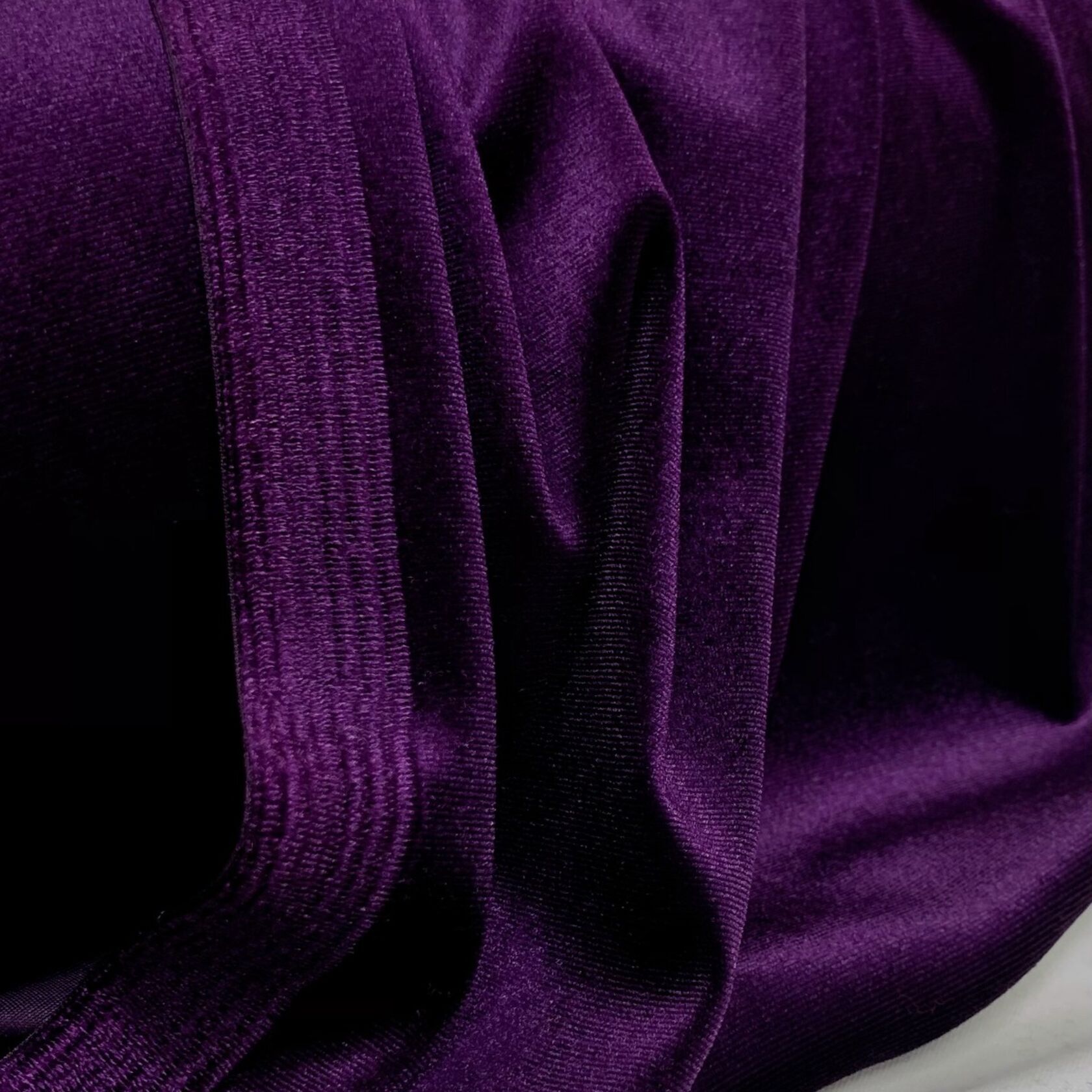 Purple Stretch Velvet Fabric - Fabric by the Yard