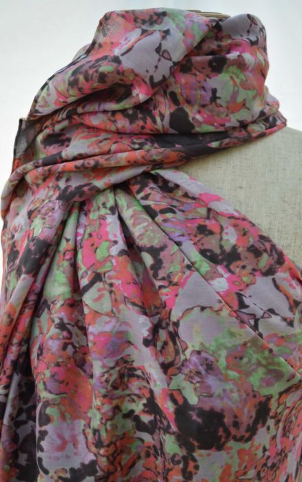 A-Rarity---Mink-Pink-abstract---Cotton-Silk---Lawn---Dress-Fabric---m---d