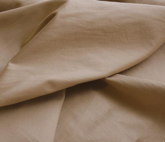 Soft but Dense- Camel Cotton Gabardine -D