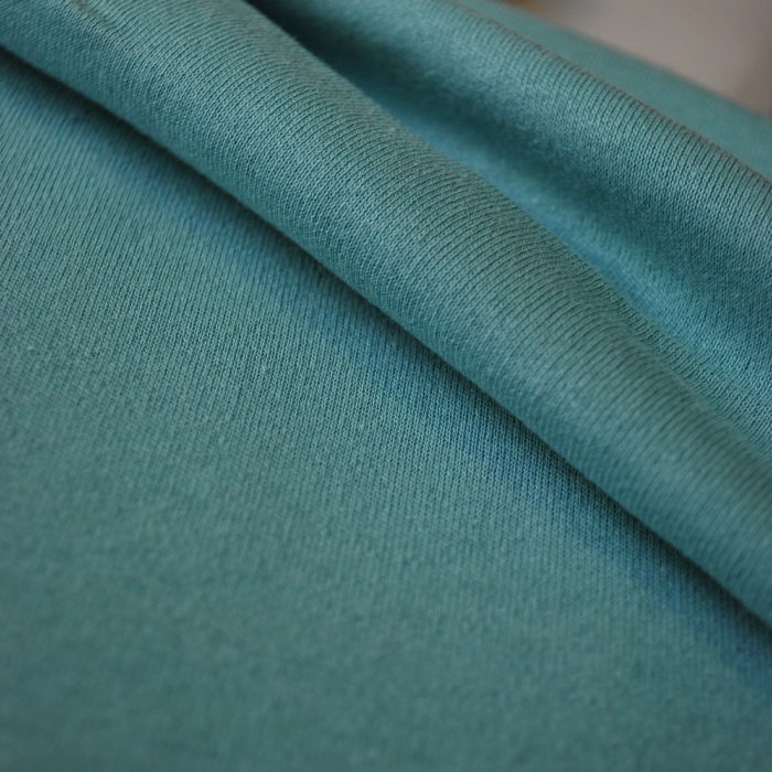 Aqua Cotton Jersey Fabric